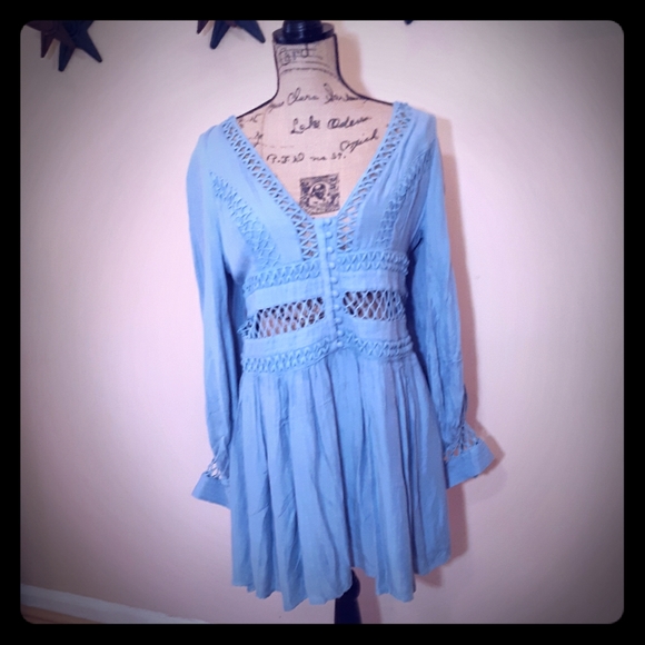 Free People Dresses & Skirts - NWT Free People open back dress, longsleeve 8